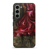 Galaxy S23 Plus Wood+Resin Live Edge Phone Case - Danica (Red, 700232)