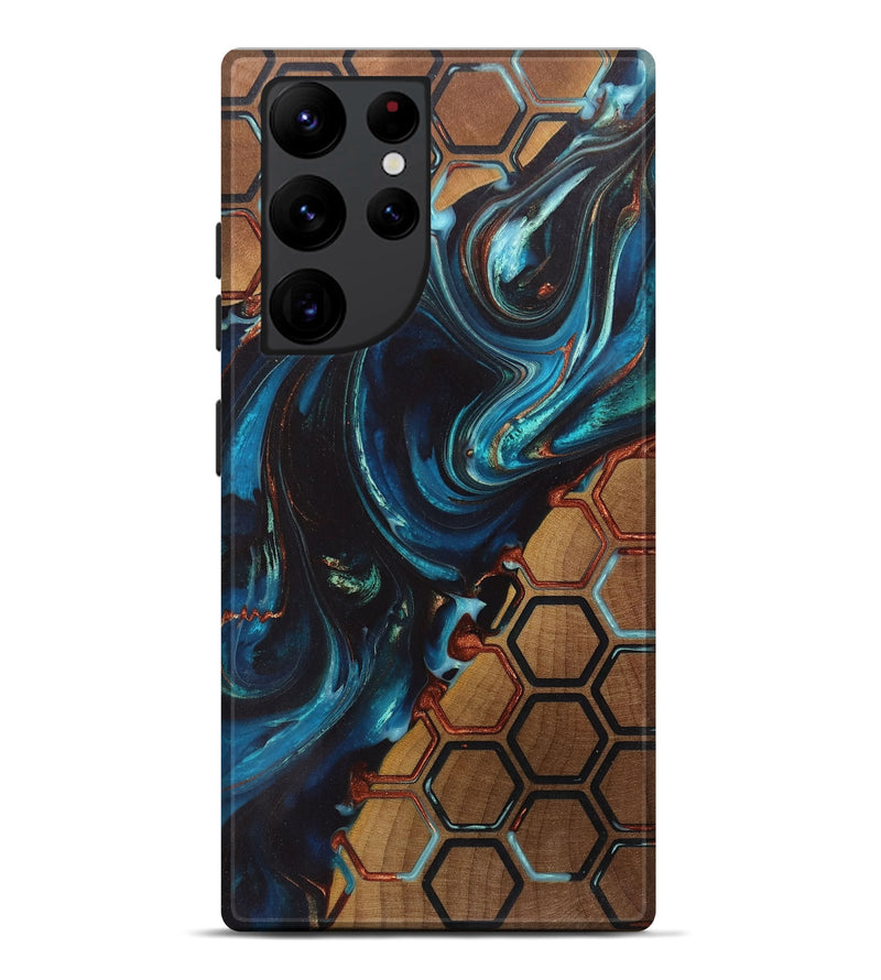 Galaxy S22 Ultra Wood+Resin Live Edge Phone Case - Brianna (Pattern, 700241)