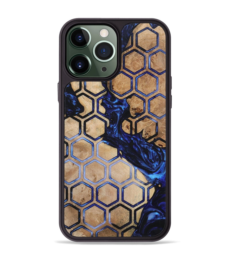 iPhone 13 Pro Max Wood+Resin Phone Case - Kameron (Pattern, 700280)