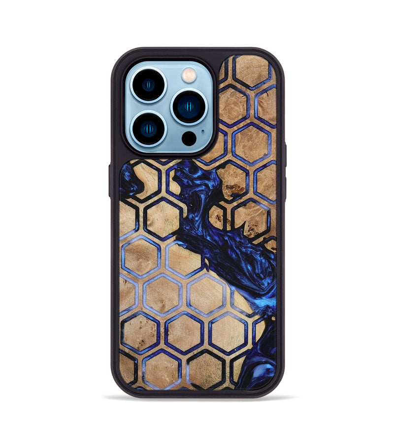 iPhone 14 Pro Wood+Resin Phone Case - Kameron (Pattern, 700280)