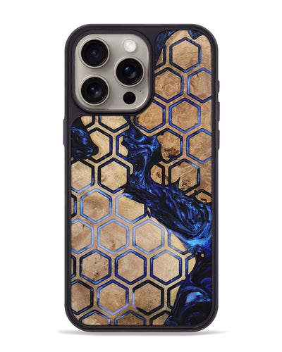 iPhone 15 Pro Max Wood+Resin Phone Case - Kameron (Pattern, 700280)