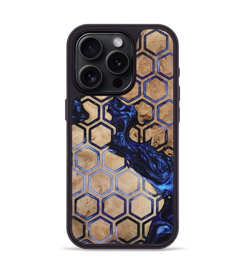 iPhone 15 Pro Wood+Resin Phone Case - Kameron (Pattern, 700280)