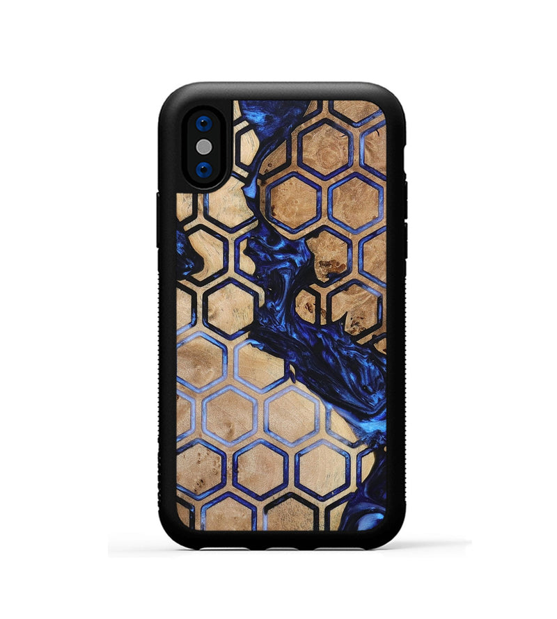 iPhone Xs Wood+Resin Phone Case - Kameron (Pattern, 700280)