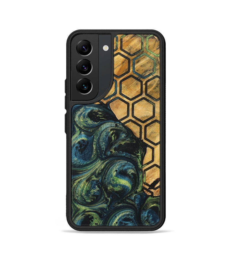 Galaxy S22 Wood+Resin Phone Case - Jane (Pattern, 700284)