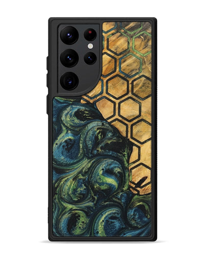 Galaxy S22 Ultra Wood+Resin Phone Case - Jane (Pattern, 700284)