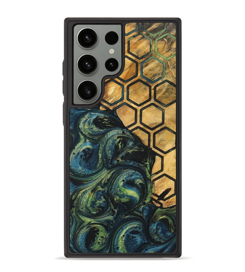 Galaxy S23 Ultra Wood+Resin Phone Case - Jane (Pattern, 700284)