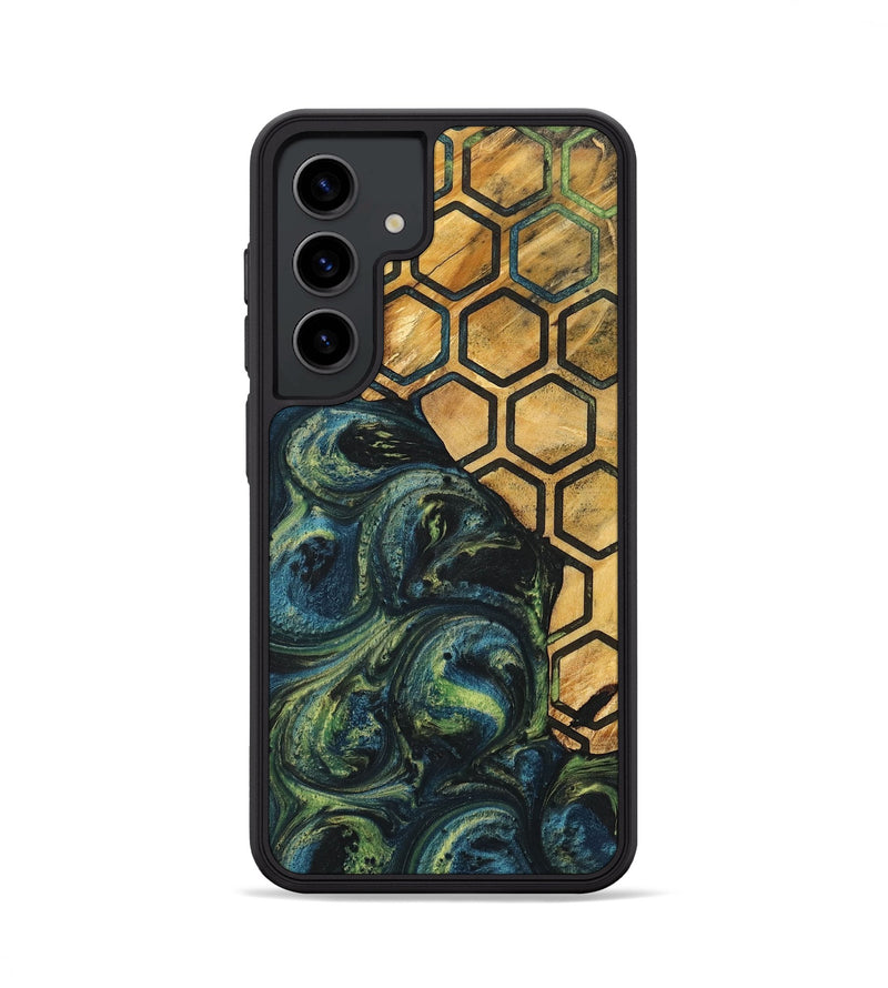 Galaxy S24 Wood+Resin Phone Case - Jane (Pattern, 700284)