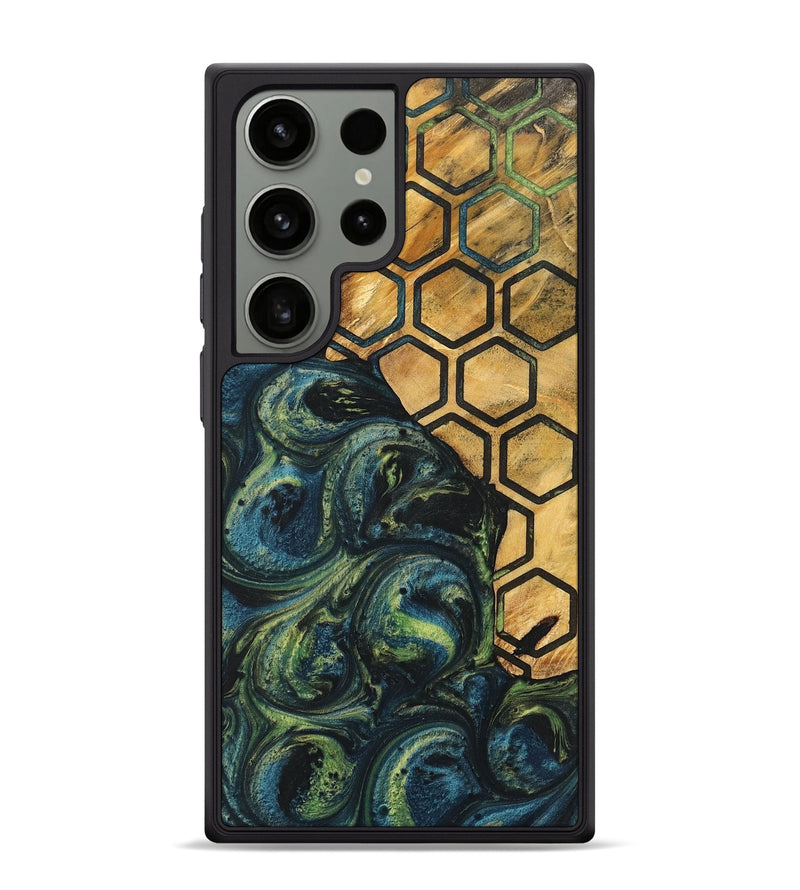 Galaxy S24 Ultra Wood+Resin Phone Case - Jane (Pattern, 700284)