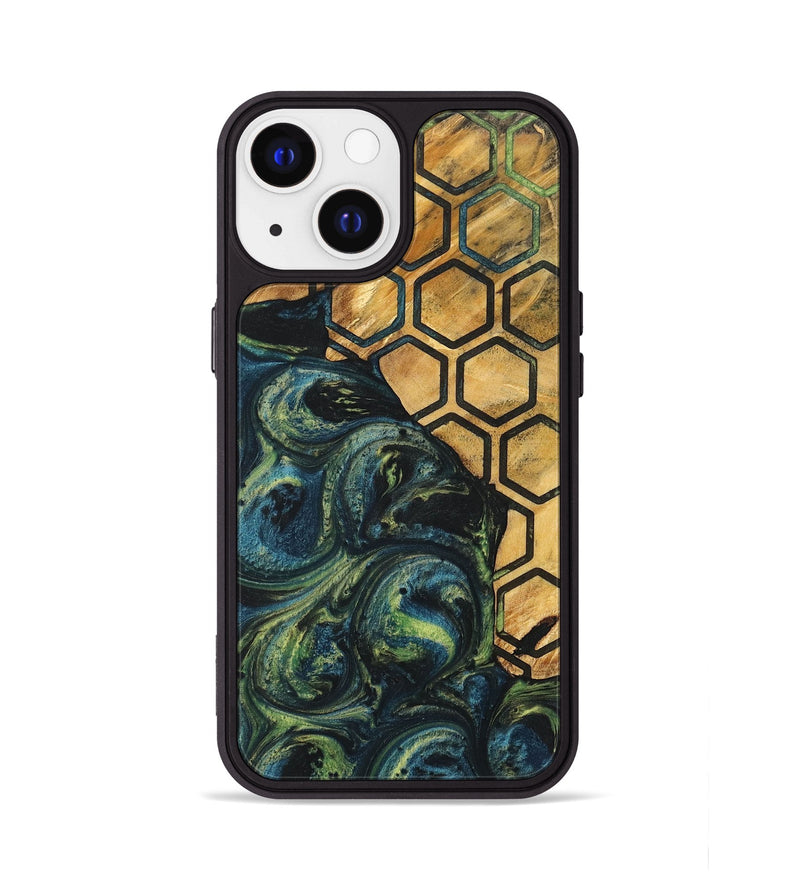 iPhone 13 Wood+Resin Phone Case - Jane (Pattern, 700284)
