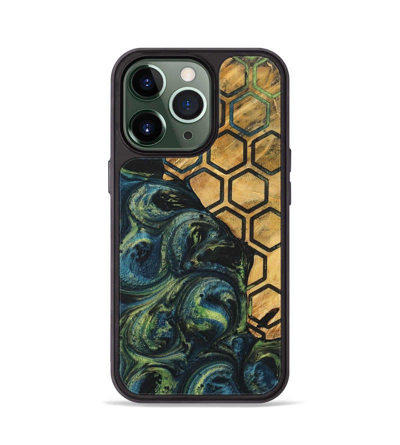 iPhone 13 Pro Wood+Resin Phone Case - Jane (Pattern, 700284)