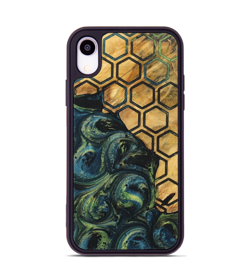 iPhone Xr Wood+Resin Phone Case - Jane (Pattern, 700284)