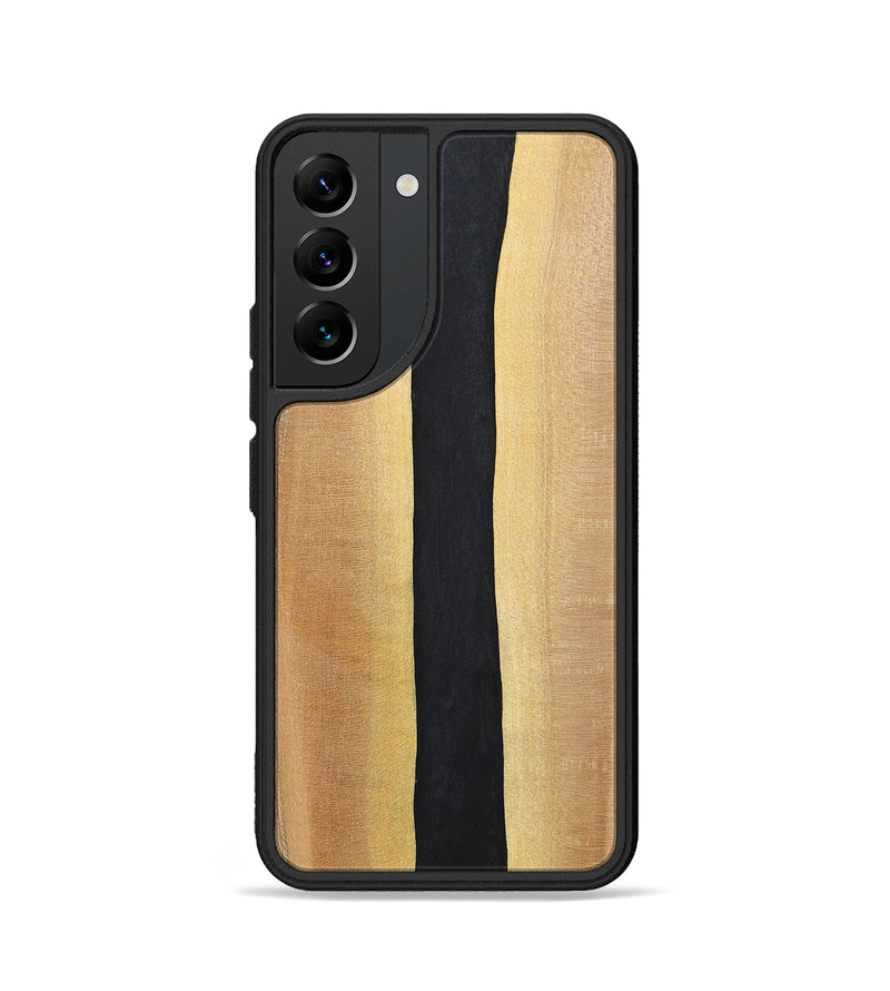 Galaxy S22 Wood+Resin Phone Case - Reid (Pure Black, 700292)