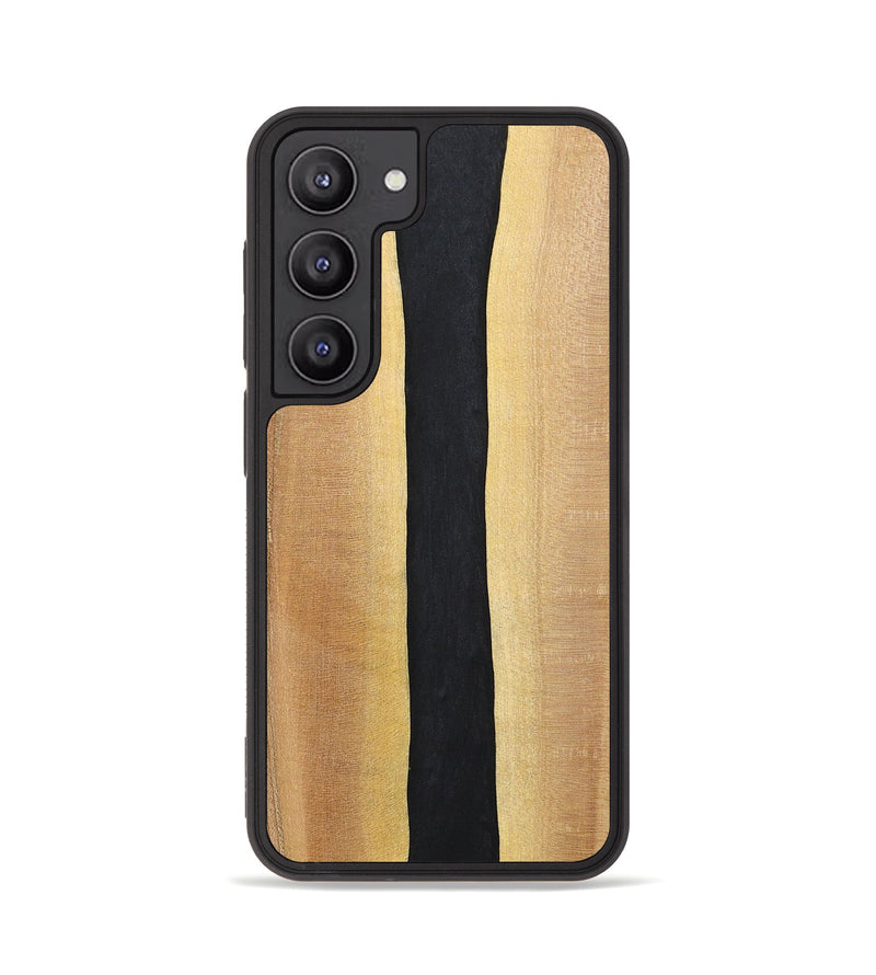 Galaxy S23 Wood+Resin Phone Case - Reid (Pure Black, 700292)