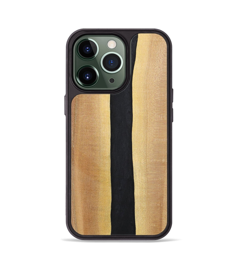 iPhone 13 Pro Wood+Resin Phone Case - Reid (Pure Black, 700292)