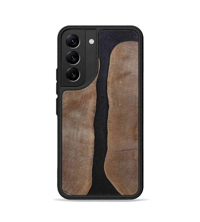 Galaxy S22 Wood+Resin Phone Case - Averie (Pure Black, 700296)