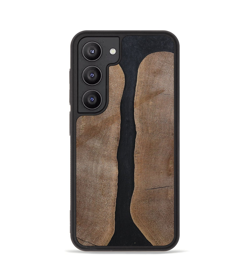 Galaxy S23 Wood+Resin Phone Case - Averie (Pure Black, 700296)