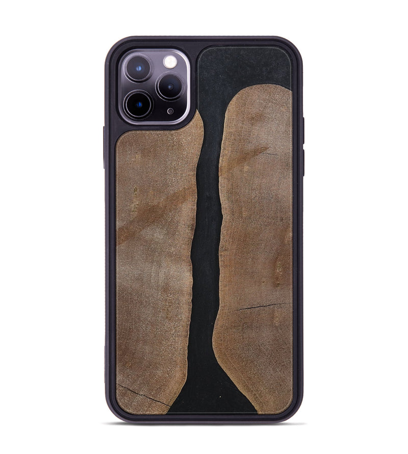 iPhone 11 Pro Max Wood+Resin Phone Case - Averie (Pure Black, 700296)