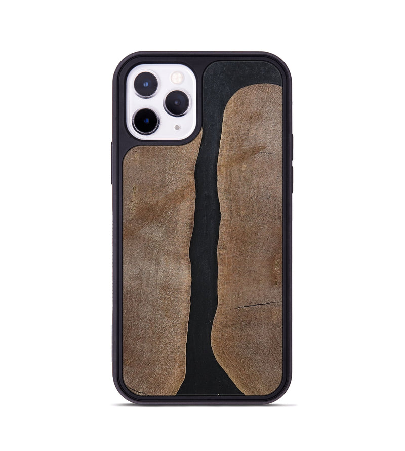 iPhone 11 Pro Wood+Resin Phone Case - Averie (Pure Black, 700296)