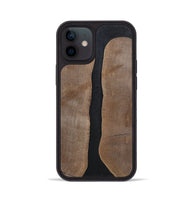 iPhone 12 Wood+Resin Phone Case - Averie (Pure Black, 700296)