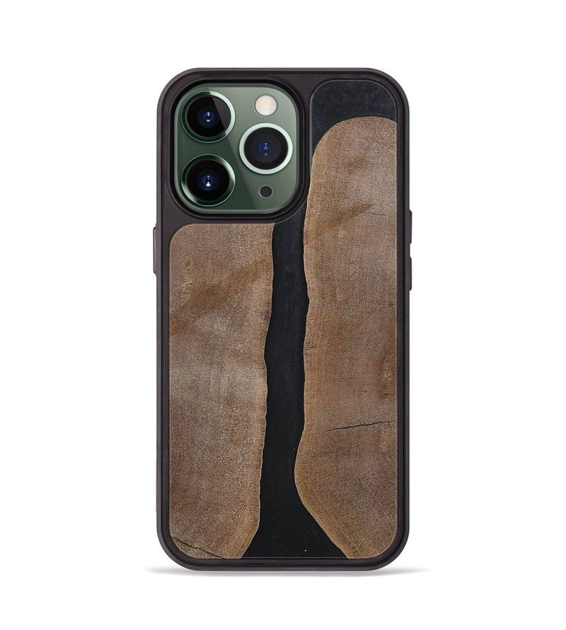 iPhone 13 Pro Wood+Resin Phone Case - Averie (Pure Black, 700296)