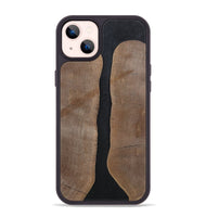 iPhone 14 Plus Wood+Resin Phone Case - Averie (Pure Black, 700296)