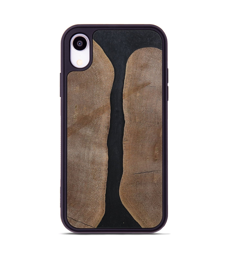 iPhone Xr Wood+Resin Phone Case - Averie (Pure Black, 700296)