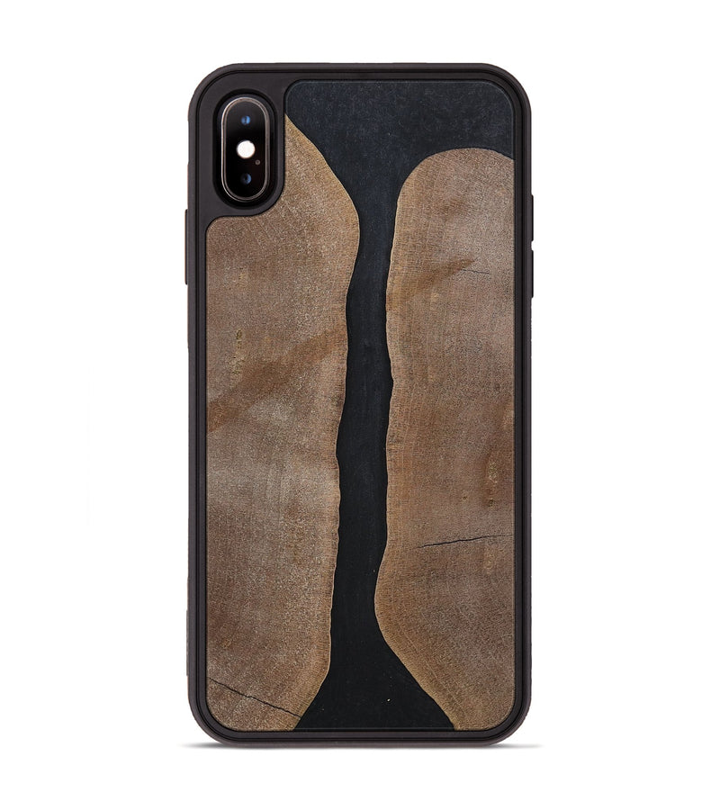 iPhone Xs Max Wood+Resin Phone Case - Averie (Pure Black, 700296)