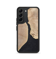 Galaxy S22 Wood+Resin Phone Case - Bernadette (Pure Black, 700301)