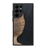Galaxy S22 Ultra Wood+Resin Phone Case - Sophie (Pure Black, 700307)