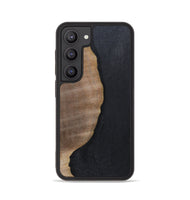 Galaxy S23 Wood+Resin Phone Case - Sophie (Pure Black, 700307)