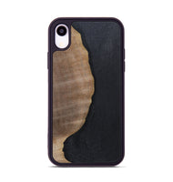 iPhone Xr Wood+Resin Phone Case - Sophie (Pure Black, 700307)