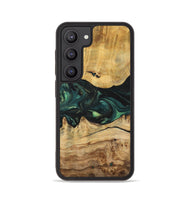 Galaxy S23 Wood+Resin Phone Case - Claire (Green, 700315)