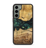 Galaxy S23 Plus Wood+Resin Phone Case - Claire (Green, 700315)