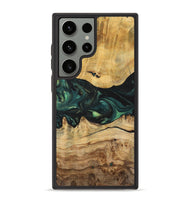 Galaxy S23 Ultra Wood+Resin Phone Case - Claire (Green, 700315)