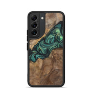 Galaxy S22 Wood+Resin Phone Case - Doris (Green, 700317)
