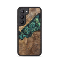 Galaxy S23 Wood+Resin Phone Case - Doris (Green, 700317)