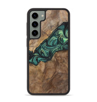 Galaxy S23 Plus Wood+Resin Phone Case - Doris (Green, 700317)