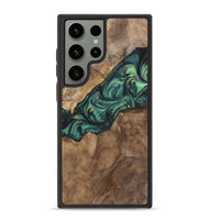 Galaxy S23 Ultra Wood+Resin Phone Case - Doris (Green, 700317)