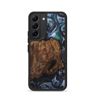 Galaxy S22 Wood+Resin Phone Case - Maximus (Blue, 700326)
