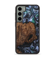 Galaxy S23 Plus Wood+Resin Phone Case - Maximus (Blue, 700326)