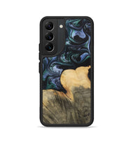 Galaxy S22 Wood+Resin Phone Case - Dale (Blue, 700330)