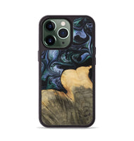 iPhone 13 Pro Wood+Resin Phone Case - Dale (Blue, 700330)