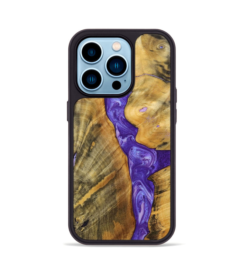 iPhone 14 Pro Wood+Resin Phone Case - Zander (Mosaic, 700373)