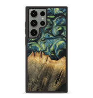 Galaxy S23 Ultra Wood+Resin Phone Case - Khloe (Green, 700397)