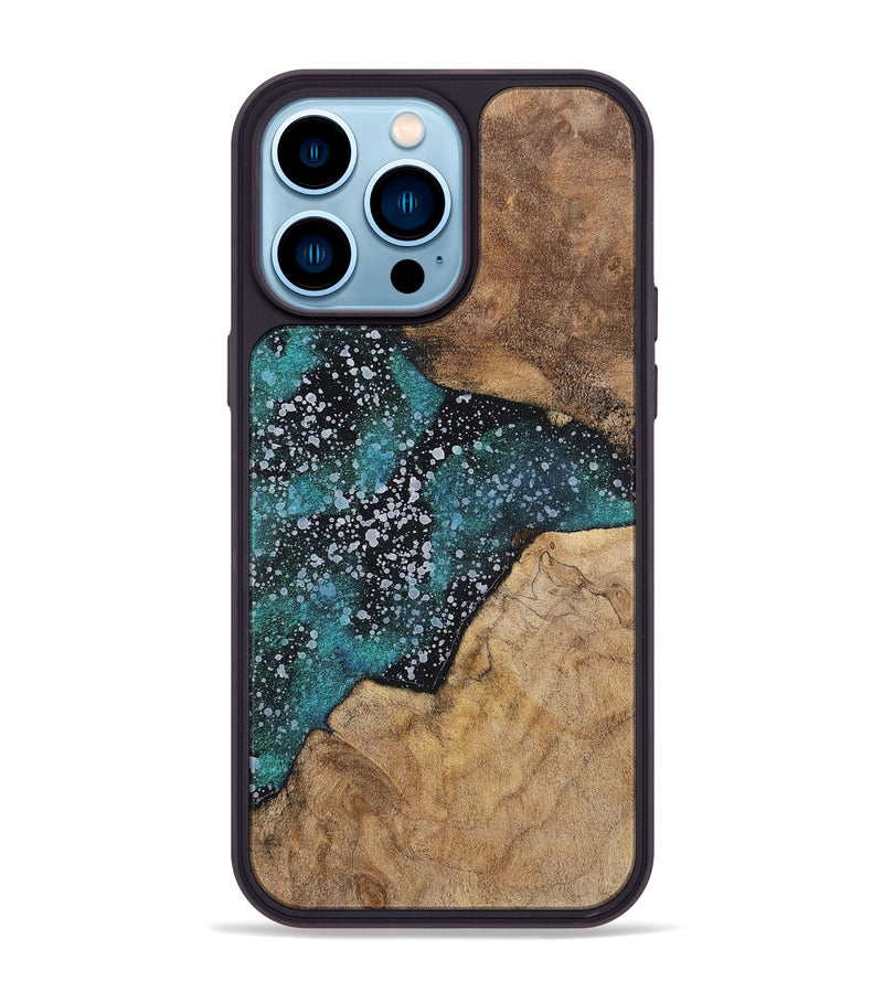 iPhone 14 Pro Max Wood+Resin Phone Case - Jasmin (Cosmos, 700480)