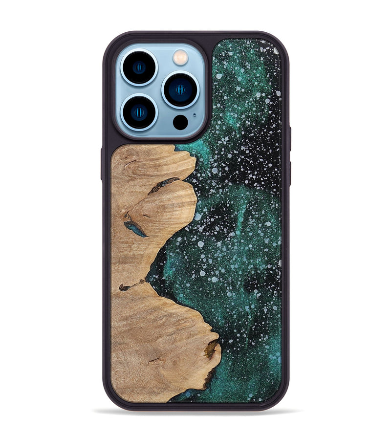 iPhone 14 Pro Max Wood+Resin Phone Case - Gale (Cosmos, 700481)