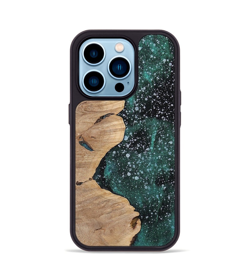 iPhone 14 Pro Wood+Resin Phone Case - Gale (Cosmos, 700481)