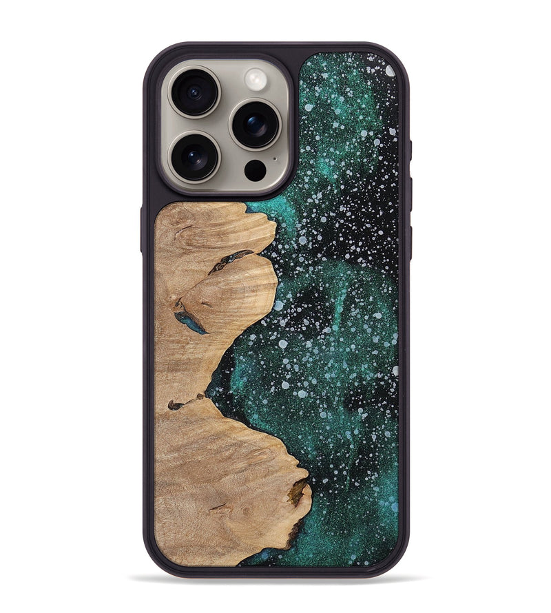 iPhone 15 Pro Max Wood+Resin Phone Case - Gale (Cosmos, 700481)