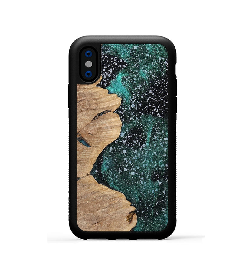 iPhone Xs Wood+Resin Phone Case - Gale (Cosmos, 700481)
