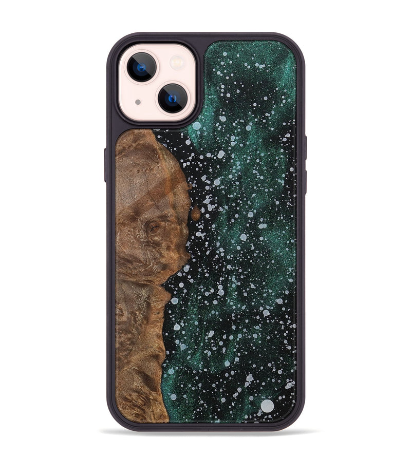 iPhone 14 Plus Wood+Resin Phone Case - Stephen (Cosmos, 700483)